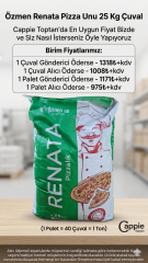Özmen Renata Pizza Unu 25 Kg Çuval - İşletmelere Özel Toptan Pizza Unu