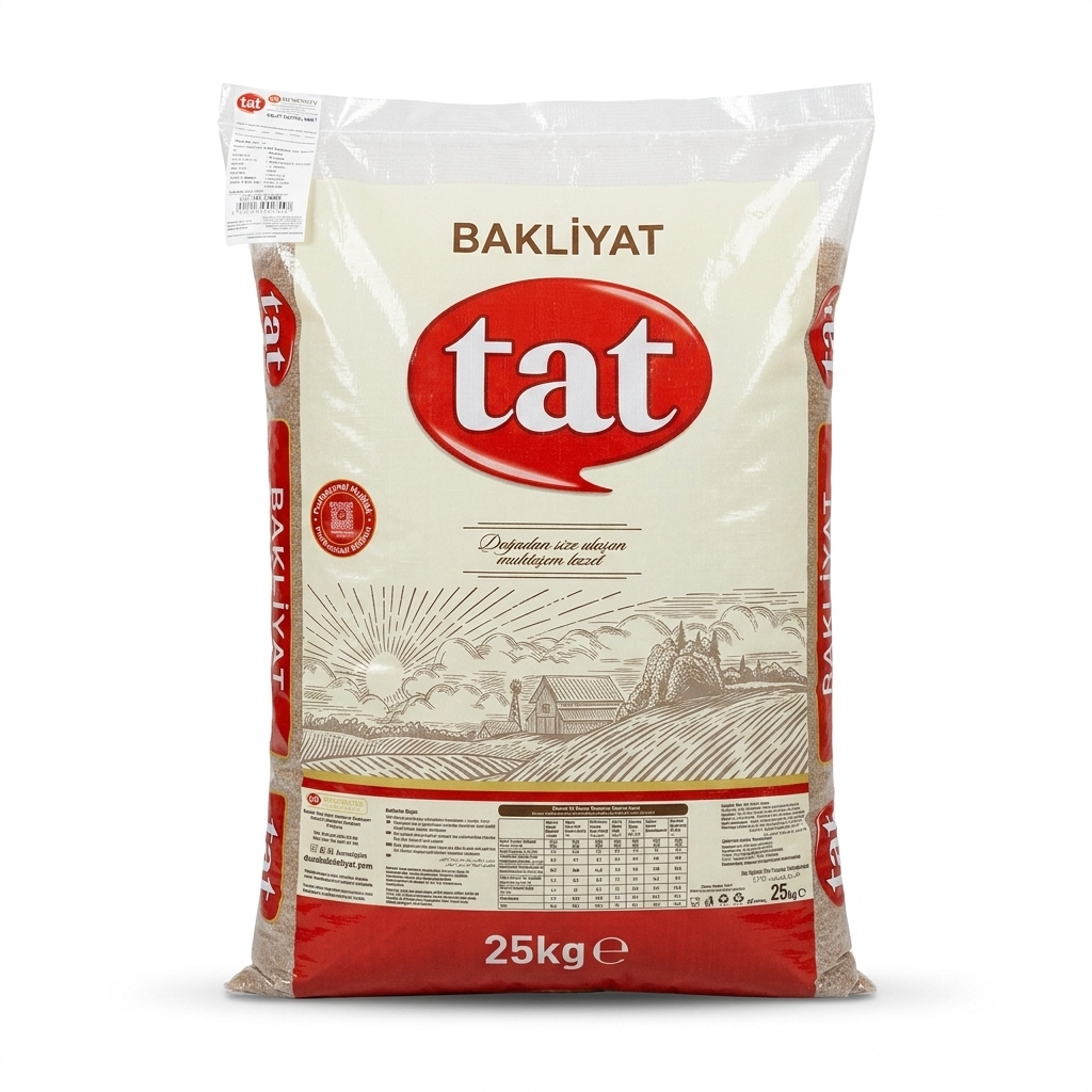 Tat Esmer Bulgur 25 Kg: Tam Kıvamında Çiğköfteler İçin Esmer Bulgur