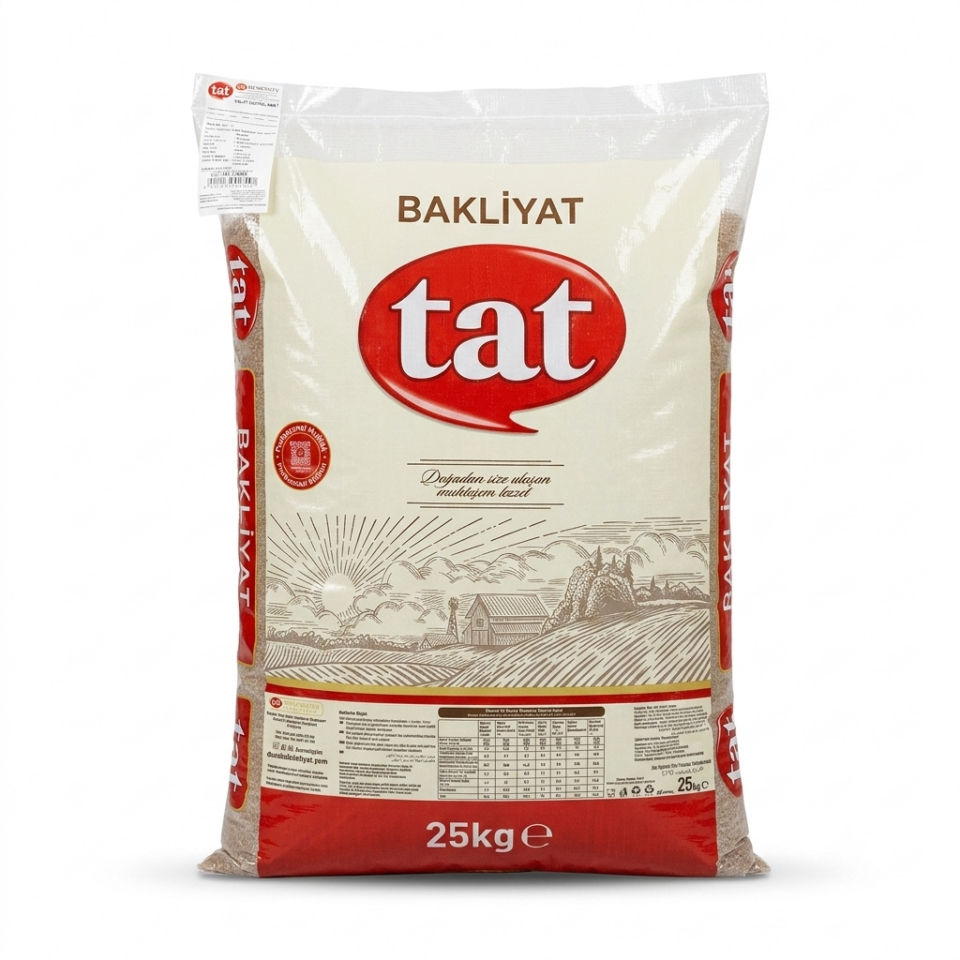 Tat Esmer Bulgur 25 Kg: Tam Kıvamında Çiğköfteler İçin Esmer Bulgur