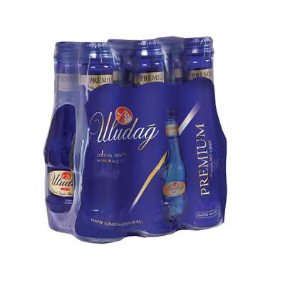 Uludağ Premium Doğal Maden Suyu Cam 250 ml 24'lü Paket