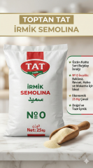 Tat İrmik Semolina 25 Kg - Toptan Fiyatına Yüksek Kaliteli İrmik