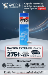 Dayson Extra PU 280 ml Siyah Poliüretan Mastik