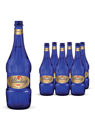 Uludağ Premium Doğal Maden Suyu Cam 750 ml 24'lü Paket
