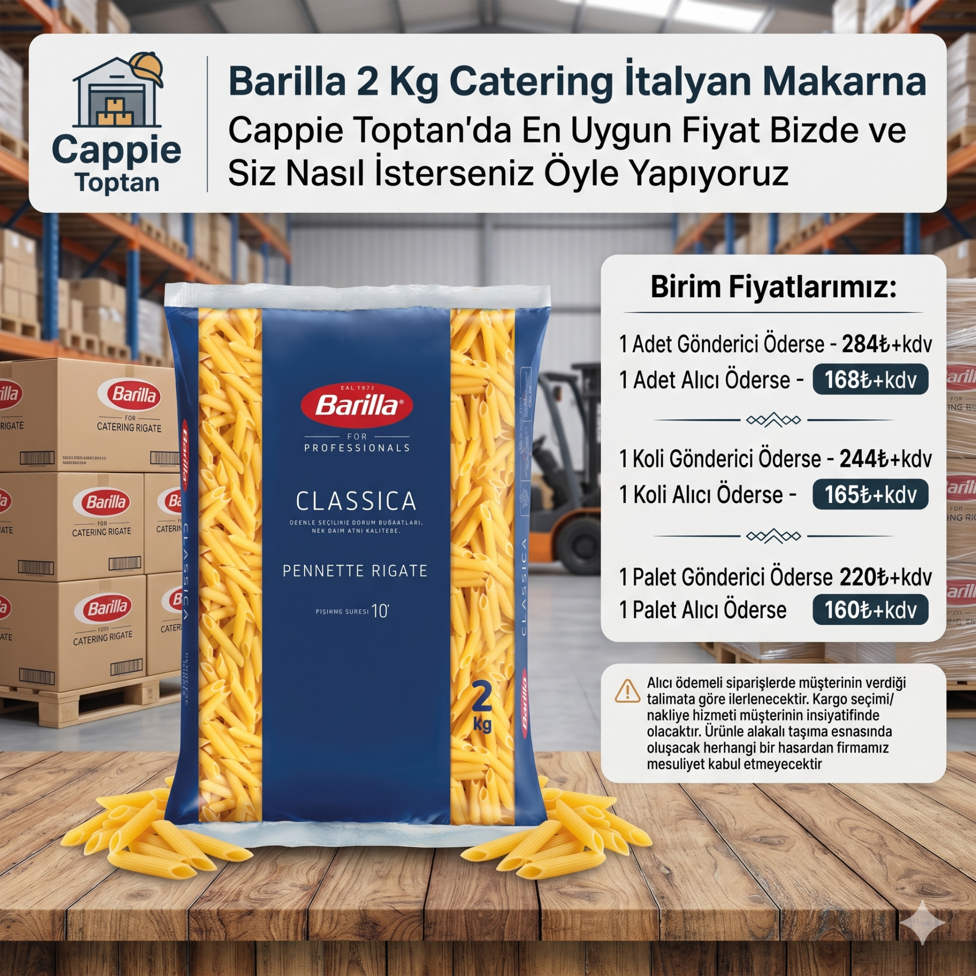 Barilla Catering Makarna 2 Kg