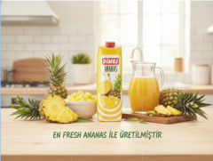 Dimes 1 Lt. Meyve Suyu | %100 Doğal Lezzet Ananas - Gel Al - 1 Koli