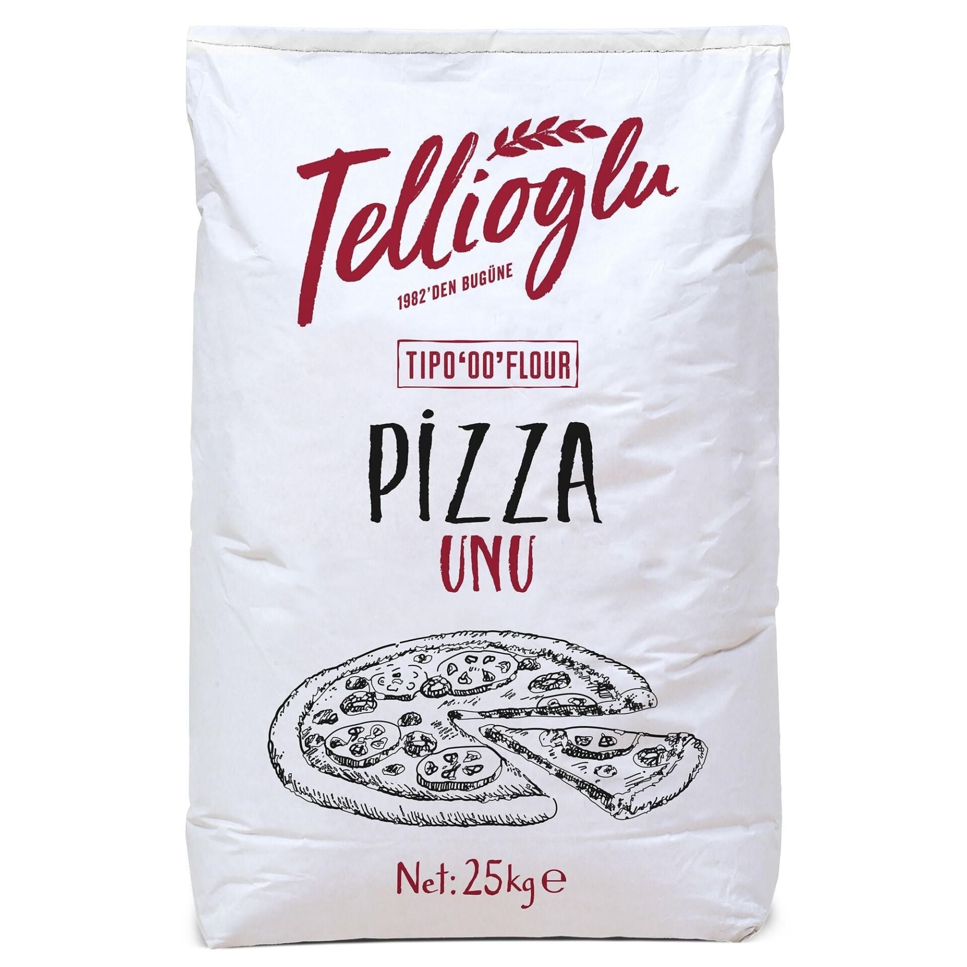 Tellioğlu Tipo 00 İtalyan Tipi Pizza Unu 25 Kg