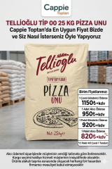 Tellioğlu Tipo 00 İtalyan Tipi Pizza Unu 25 Kg | İşletmelere Özel Toptan Pizza Unu 1 Palet - Alıcı Ödemeli