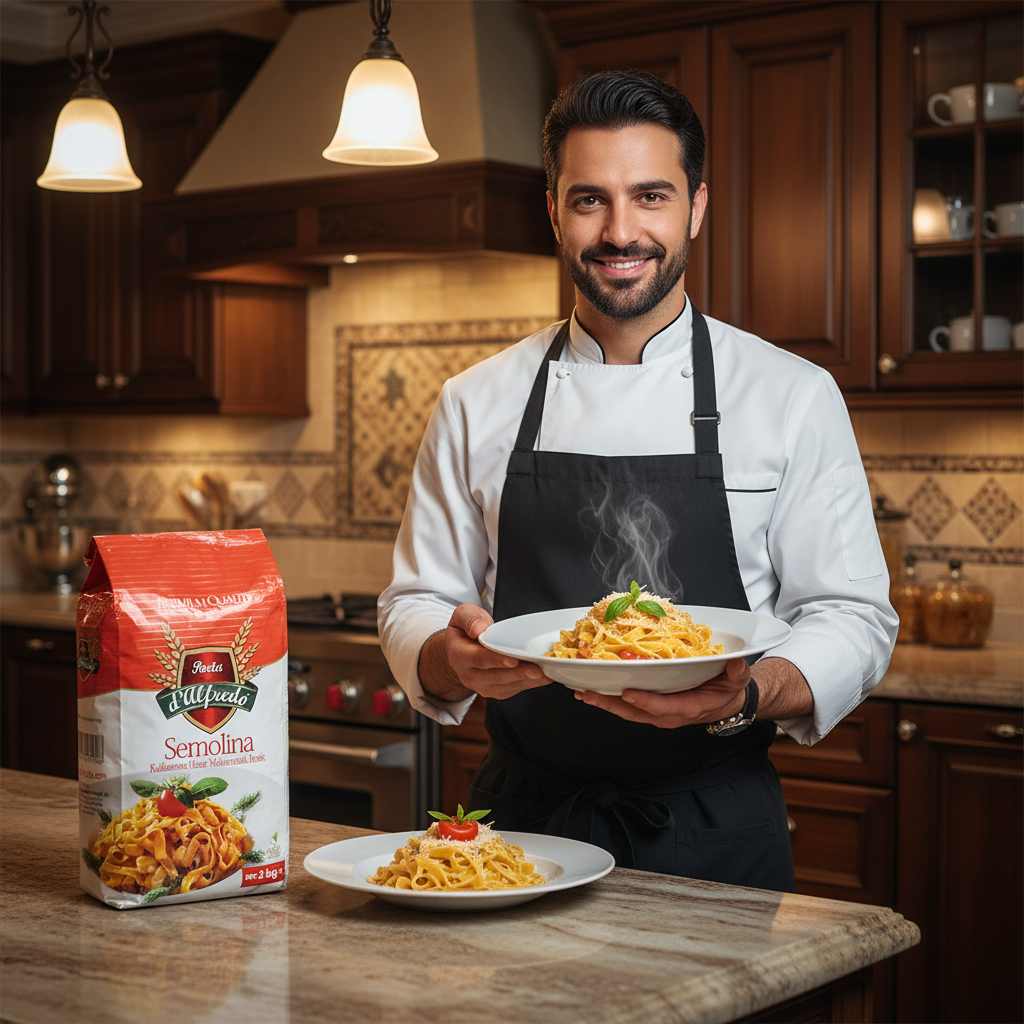 Pasta D'alfredo Semolina Unu 2 Kg | İtalyan Tipi (İnce İrmik)