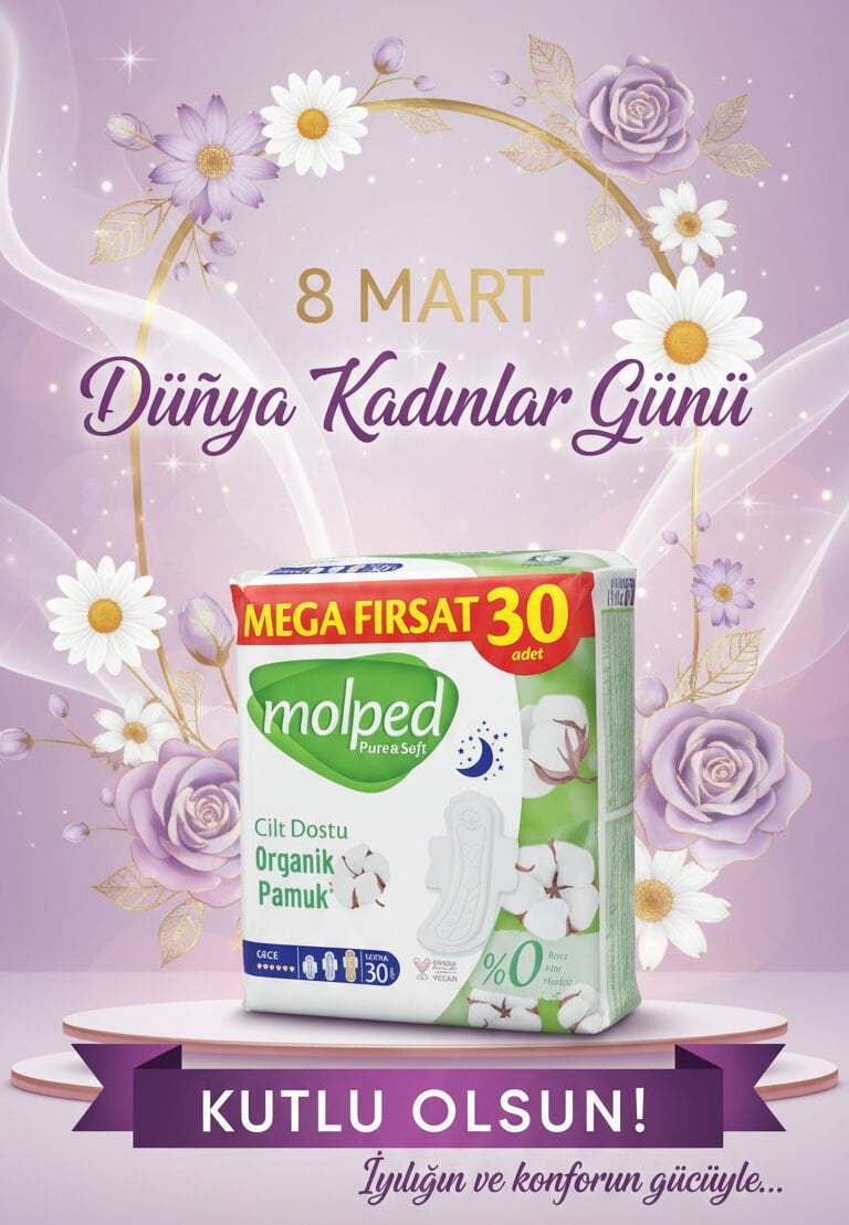 Molped Pure & Soft Mega Paket 46'lı Hijyenik Ped