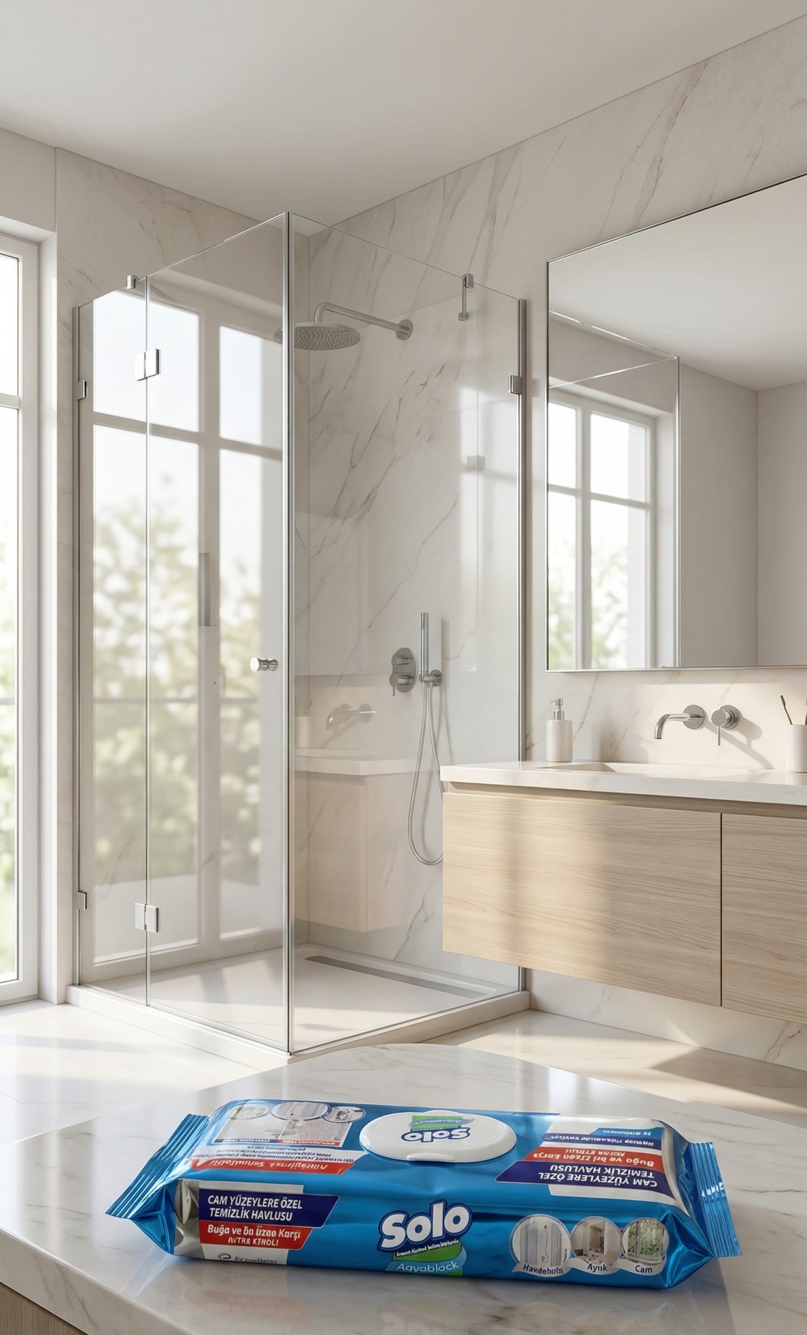 Solo Aquablock İz Bırakmayan Cam Temizlik Havlusu