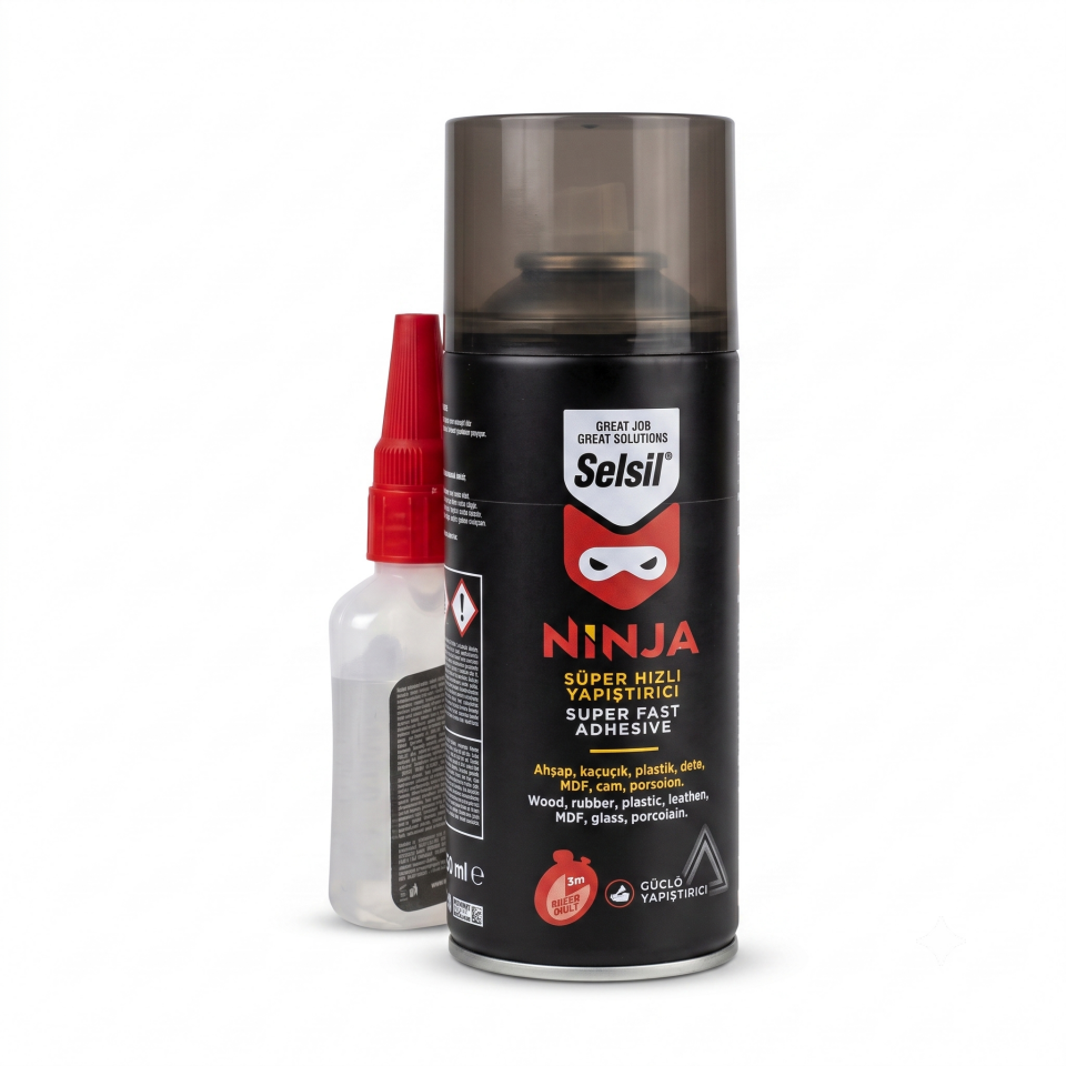 Selsil Ninja MDF Hızlı Yapıştırıcı (100+400ml)
