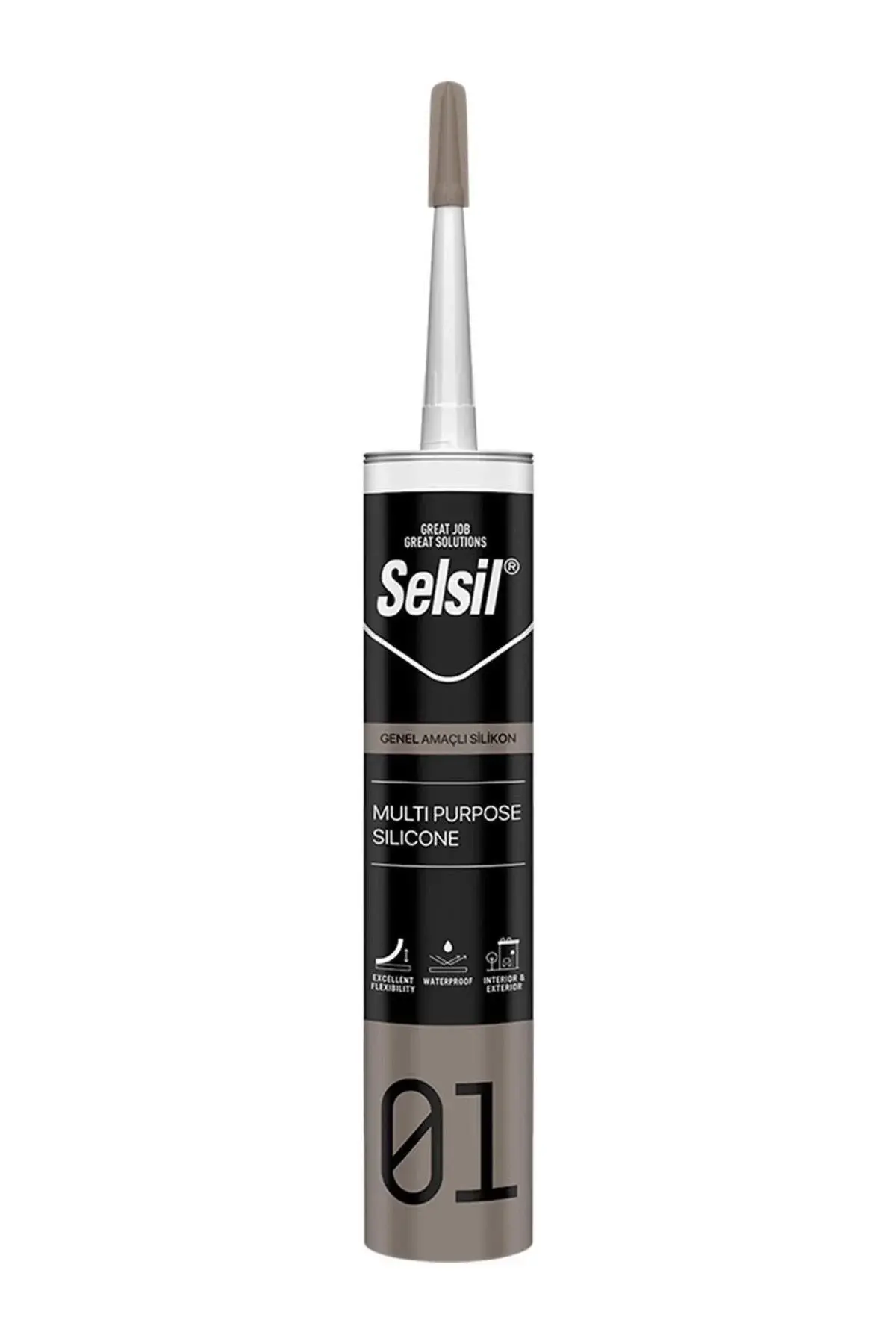 Selsil Genel Amaçlı Şeffaf Silikon 280 gr.