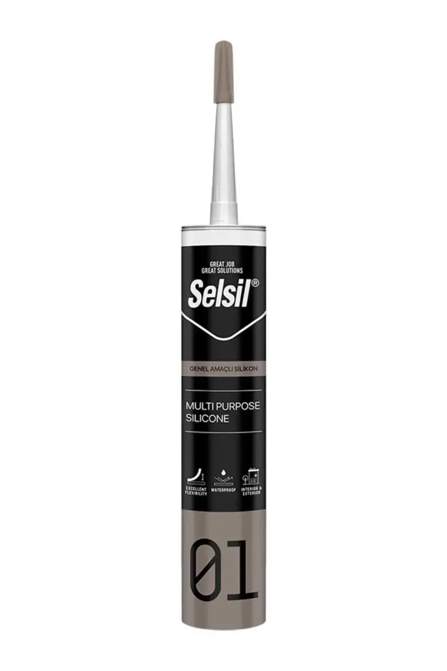 Selsil Genel Amaçlı Şeffaf Silikon 280 gr.