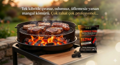 Tezyak Profesyonel Mangal Kömürü Toptan | Çabuk Yanan, Yüksek Kalorili Mangal Kömürü