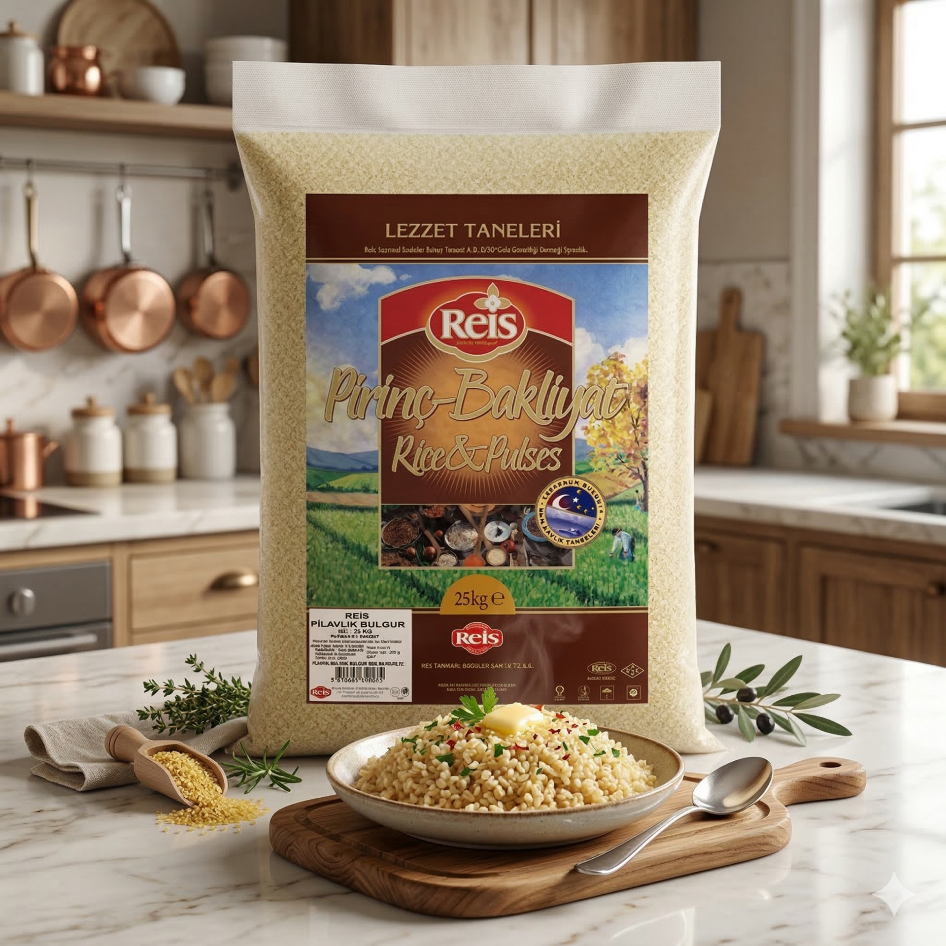 Reis Pilavlık Bulgur 25 Kg Çuval | İşletmelere Özel