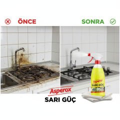 Asperox Sarı Güç Çok Amaçlı Temizleyici 1 Lt x 12'li Ekonomik Koli