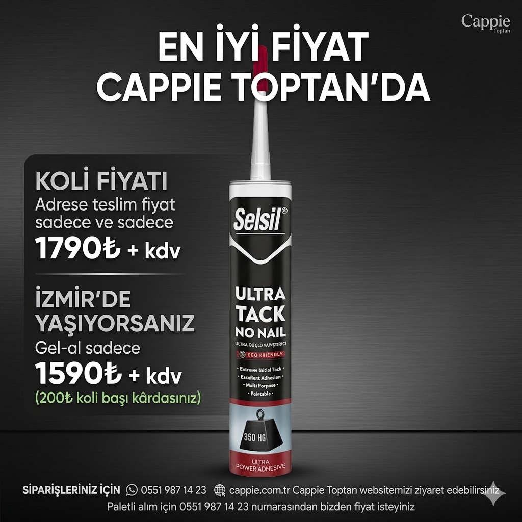 Selsil Hybrid Ultra Tack Yapıştırıcı 290 ml Beyaz Toptan Satış