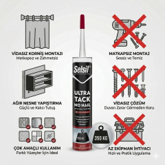 Selsil Hybrid Ultra Tack Yapıştırıcı 290 ml Beyaz Toptan Satış