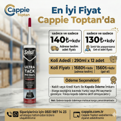 Selsil Hybrid Ultra Tack Yapıştırıcı 290 ml Beyaz Toptan Satış