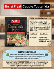 Duru Basmati Pirinç Toptan Satış Siyah Paket 1 Kg | Esnaf ve Kurumsal Tedarik