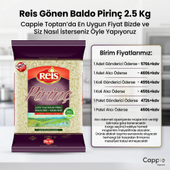 Reis Gönen Baldo Pirinç Toptan 2,5 Kg - Restoran ve İşletmelere Özel