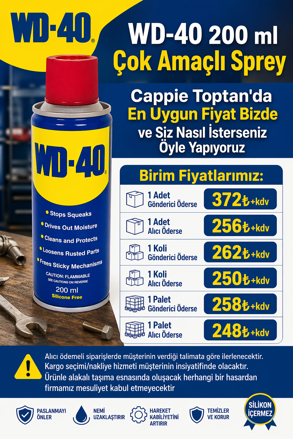 WD-40 200 ml Çok Amaçlı Sprey