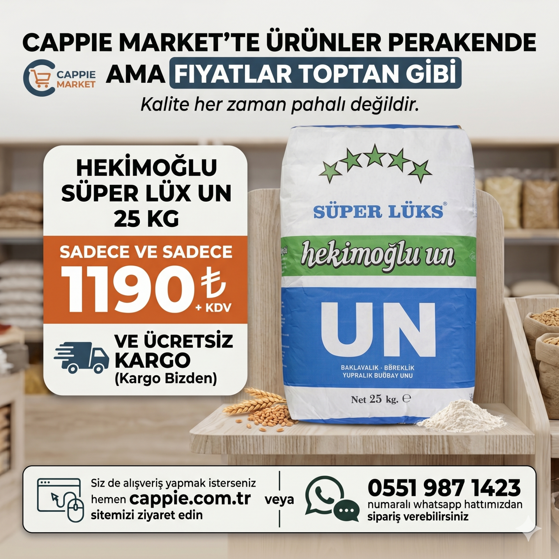 Hekimoğlu Süper Lüx Un 25 Kg