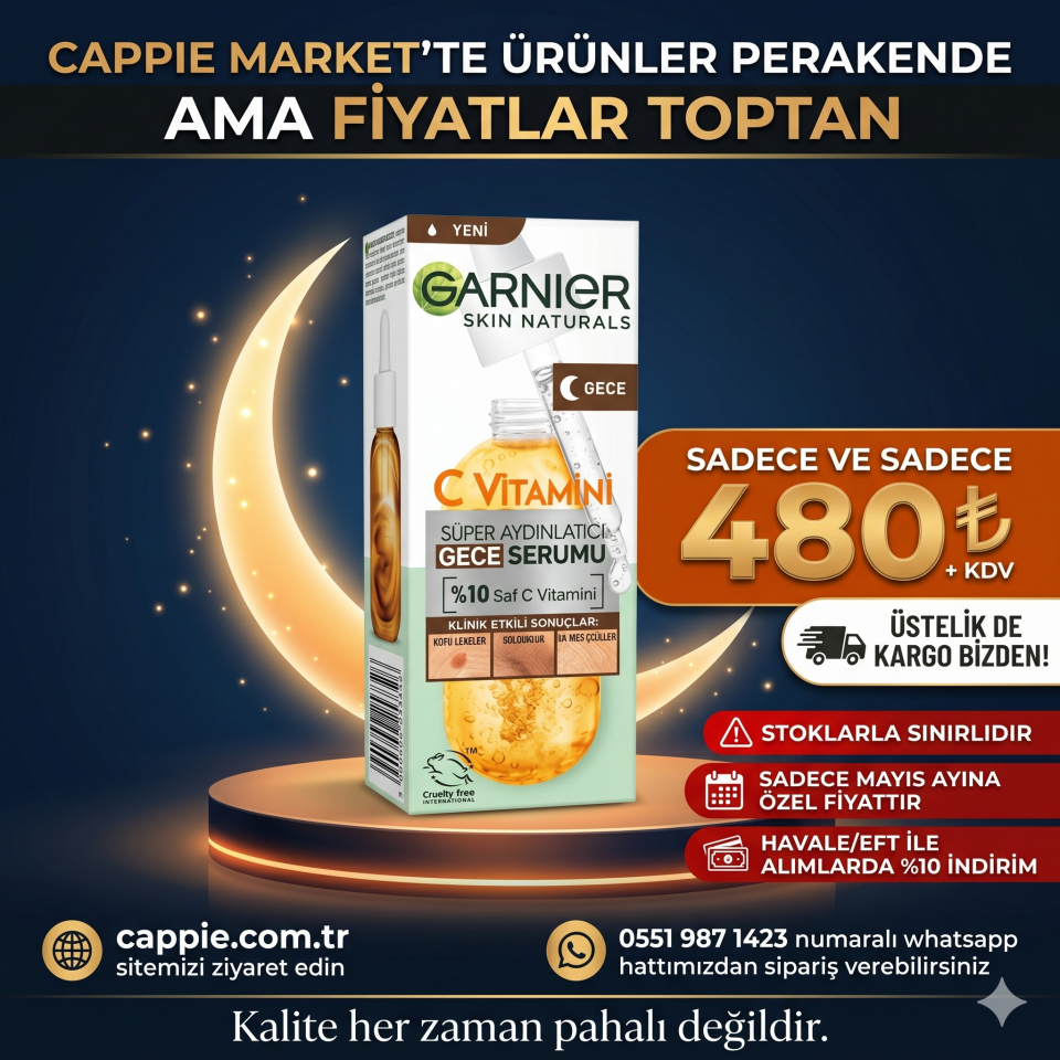 Garnier C Vitamini Süper Aydınlatıcı Gece Serumu