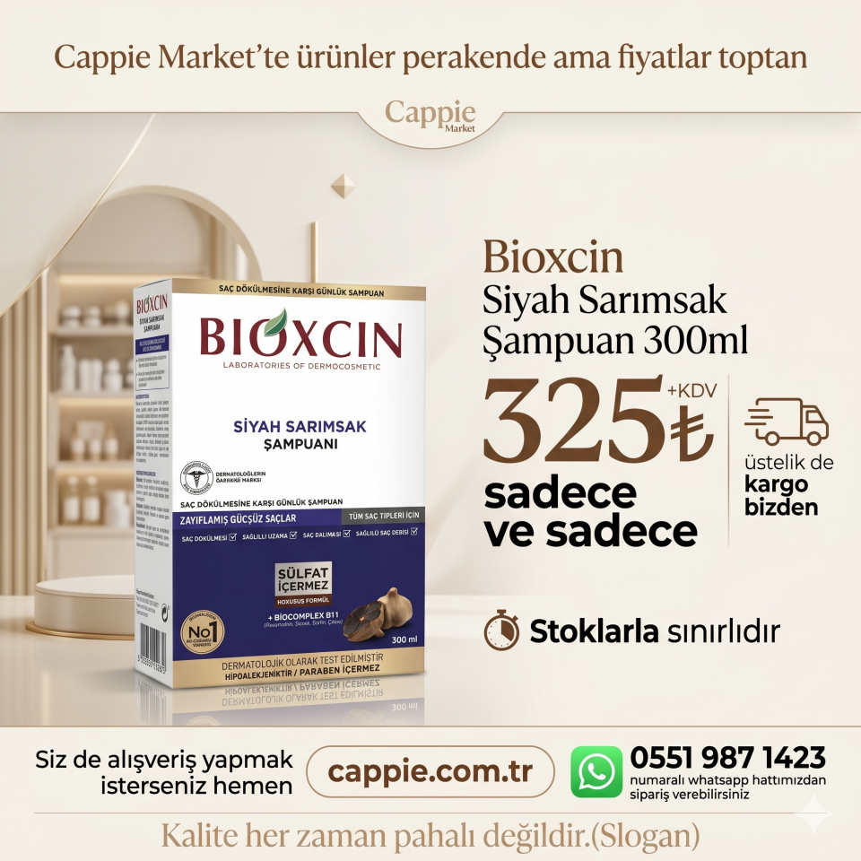 Bioxcin Siyah Sarımsak Şampuan 300ml