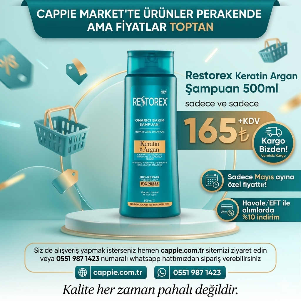 Restorex Keratin Argan Şampuan 500ml