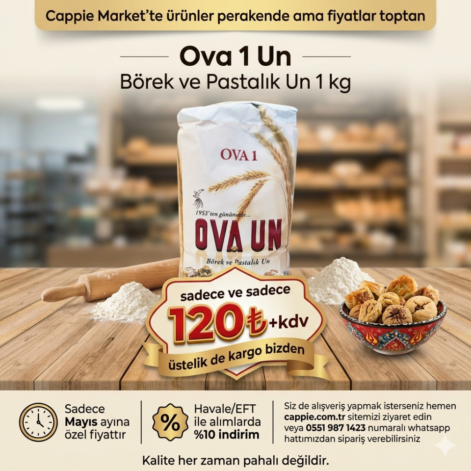 Ova 1 Un Börek ve Pastalık Un 1 Kg