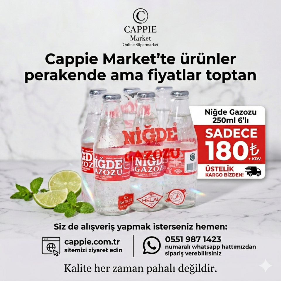 Niğde Gazozu 250ml 6'lı