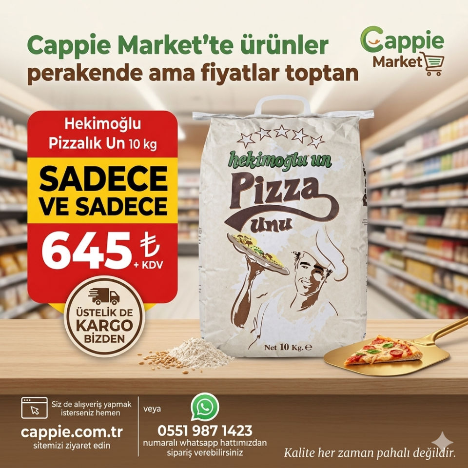 Hekimoğlu Pizzalık Un 10 kg