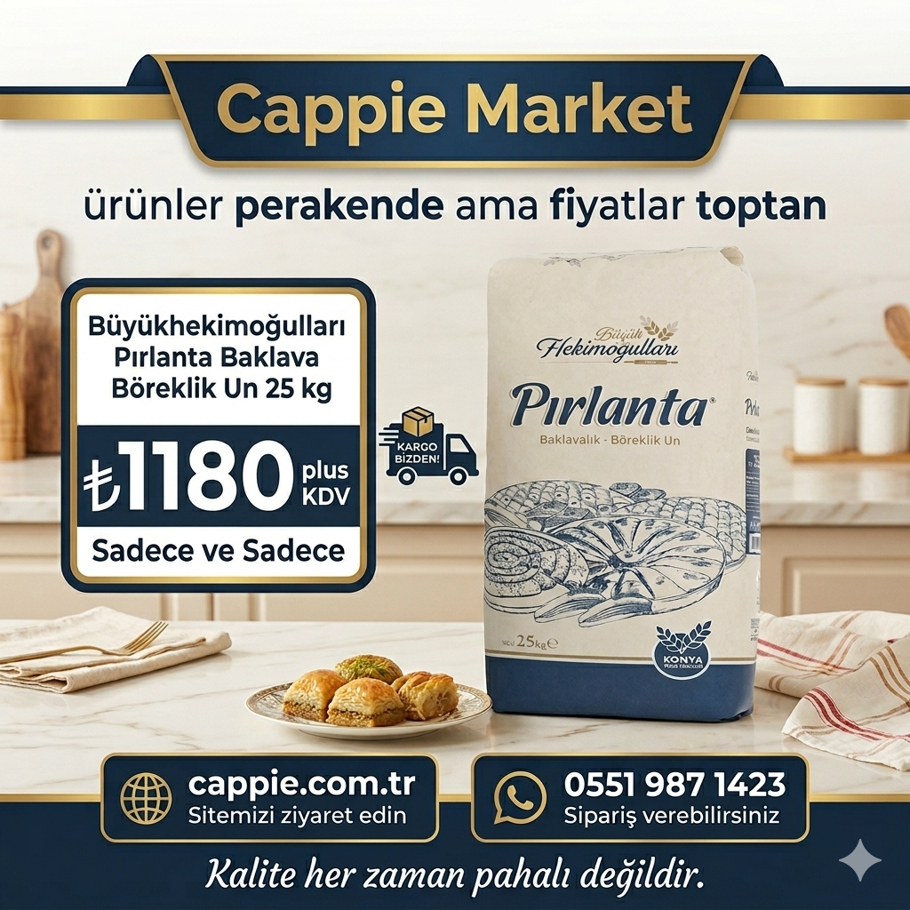 Büyükhekimoğulları Pırlanta Baklava Böreklik Un 25 kg