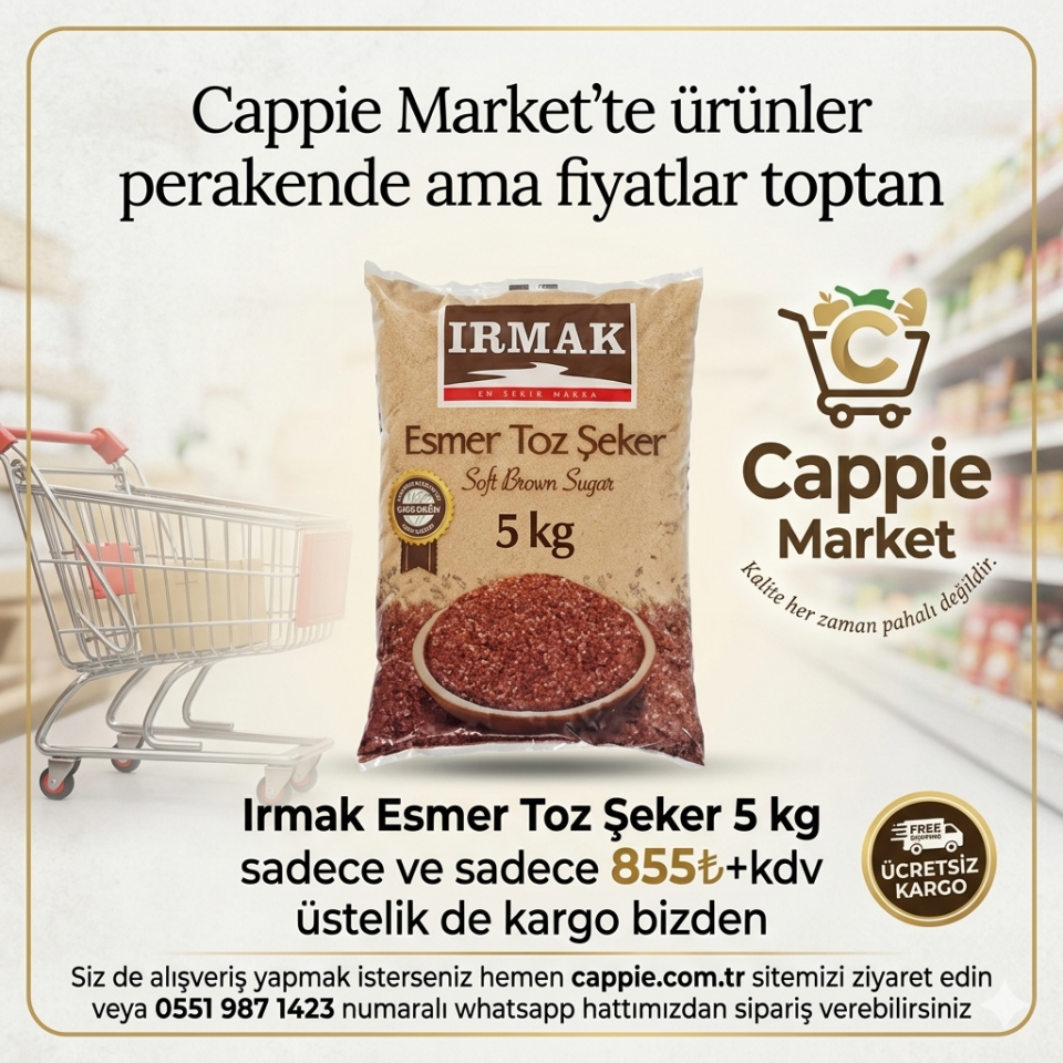 Irmak Esmer Toz Şeker 5 kg