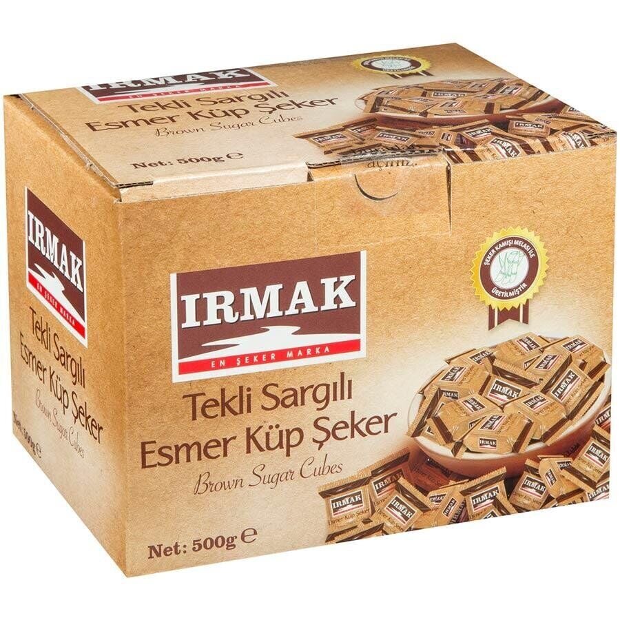 Irmak Tek Sargı Esmer Küp Şeker 500 gr
