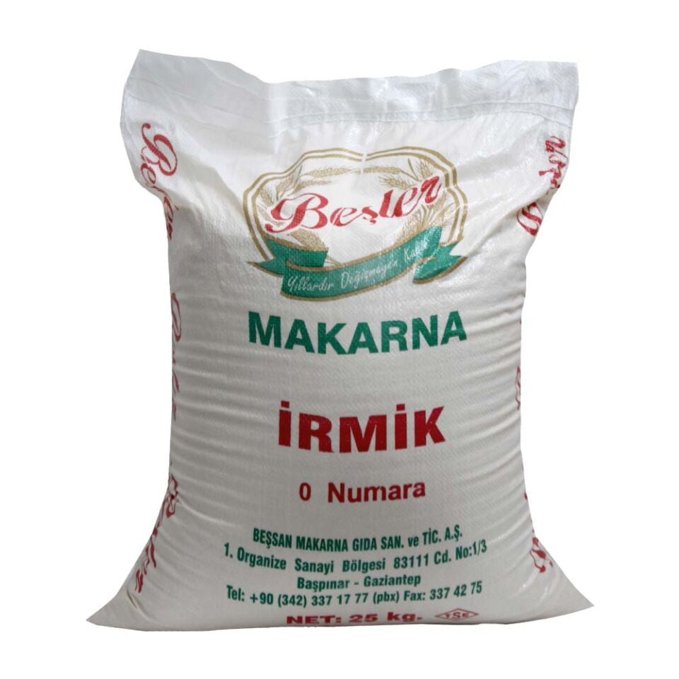 Beşler Makarna İrmik 25 Kg