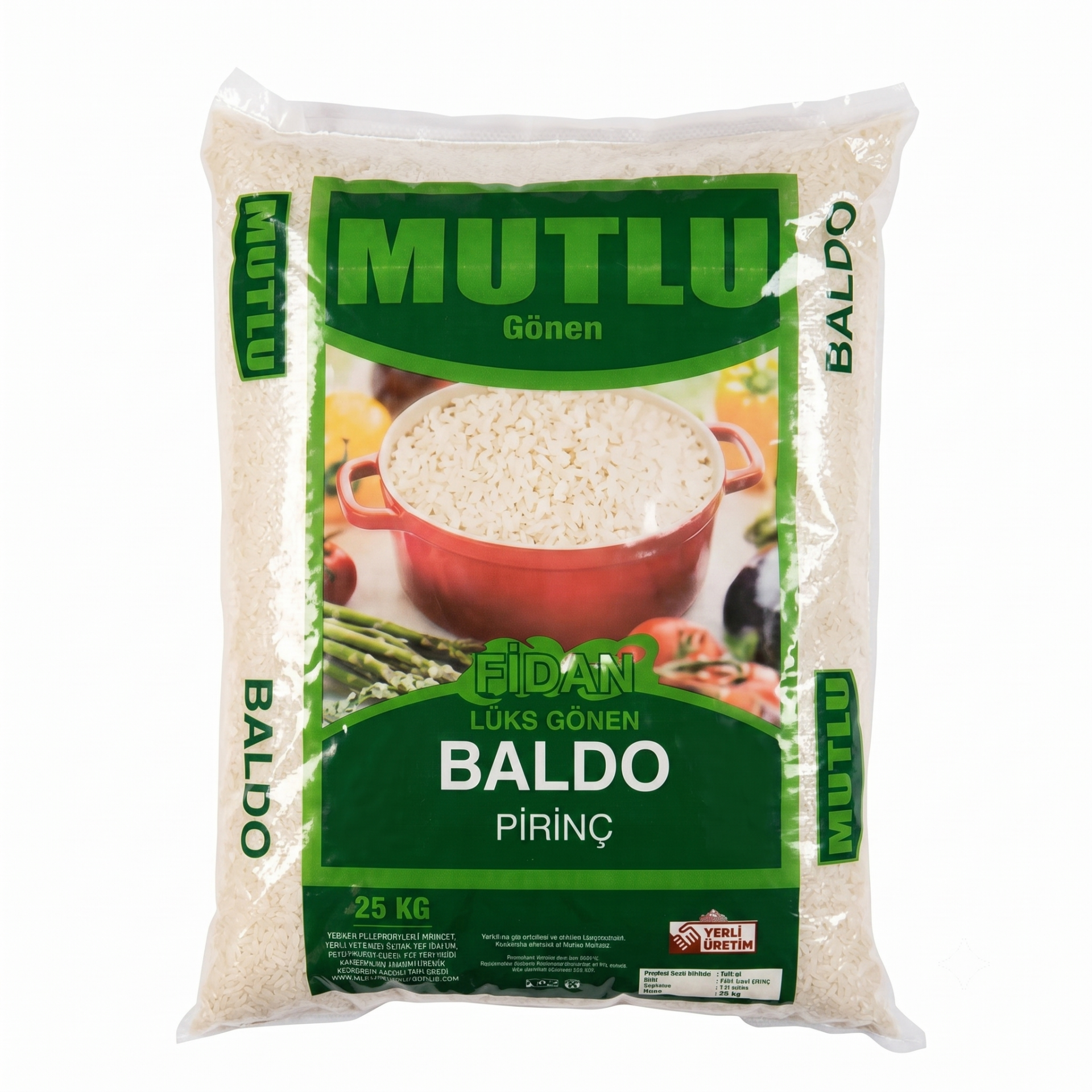 Mutlu Fidan Lüks Gönen Baldo Pirinç 25 Kg