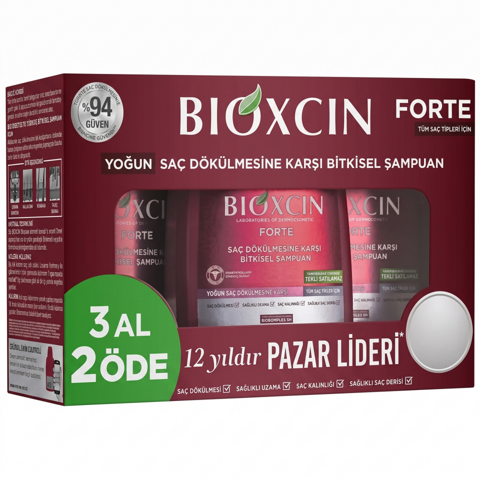 Bioxcin Forte 3 Al 2 Öde Şampuan