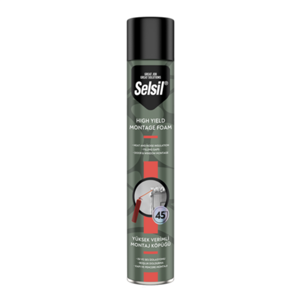 Selsil PU Yüksek Verimli Hortumlu Köpük 750 ML (850 GR)