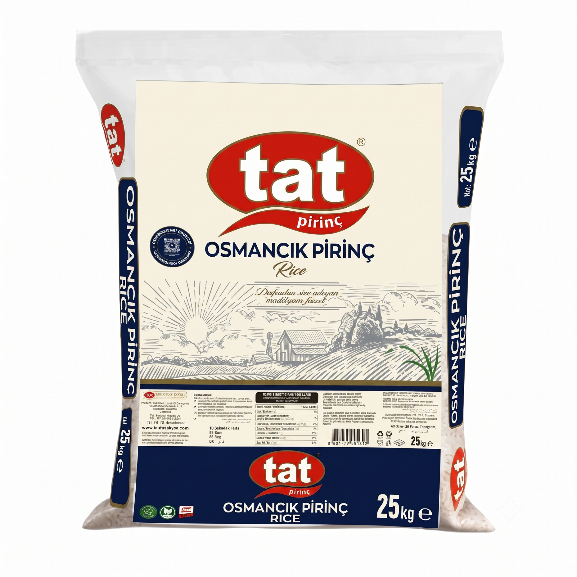 Tat Osmancık Pirinç 25 Kg