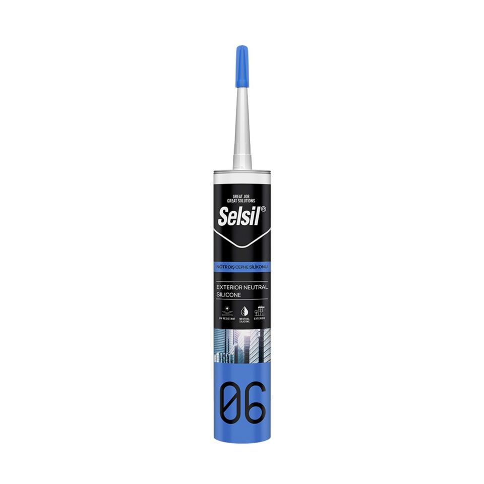 Selsil Dış Cephe Silikonu Şeffaf 300ml