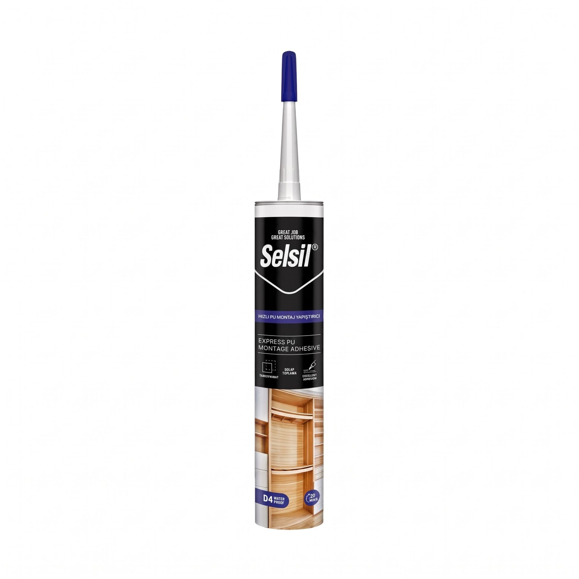 Selsil Express D4 Dolap Toplama Şeffaf 300 ML Koli (25 Adet)
