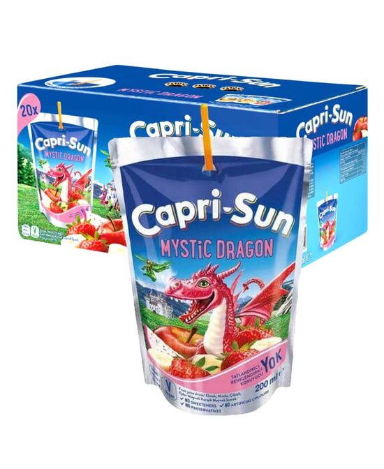Capri-sun Mystic Dragon Meyve Suyu 200ml Toptan Koli (20 Adet)