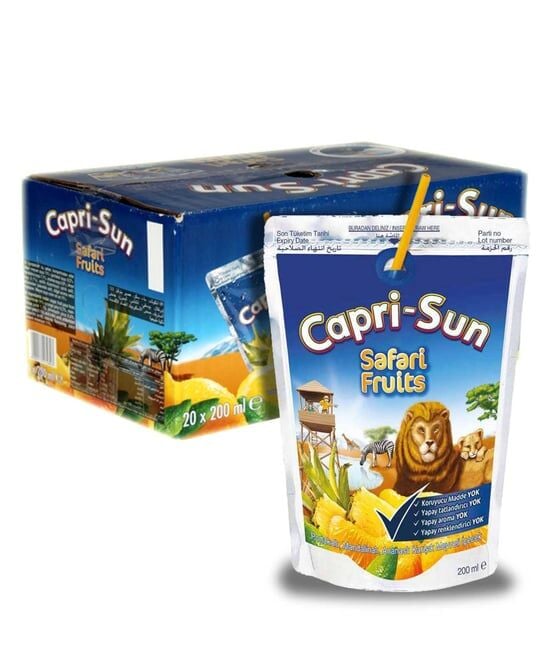 Capri-sun Safari Fruits Meyve Suyu 200ml Toptan Koli (20 Adet)