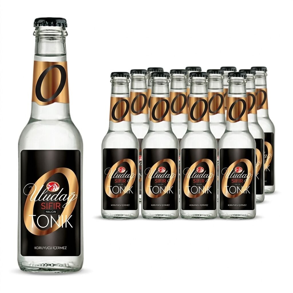 Uludağ Sıfır Tonik Cam 250 ml 12′li Paket Toptan 10 Koli