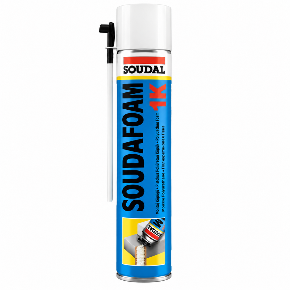 Soudal 1K Man 750ml Tam Dolu Pipetli Köpük Toptan Koli Bazlı (12 Adet)