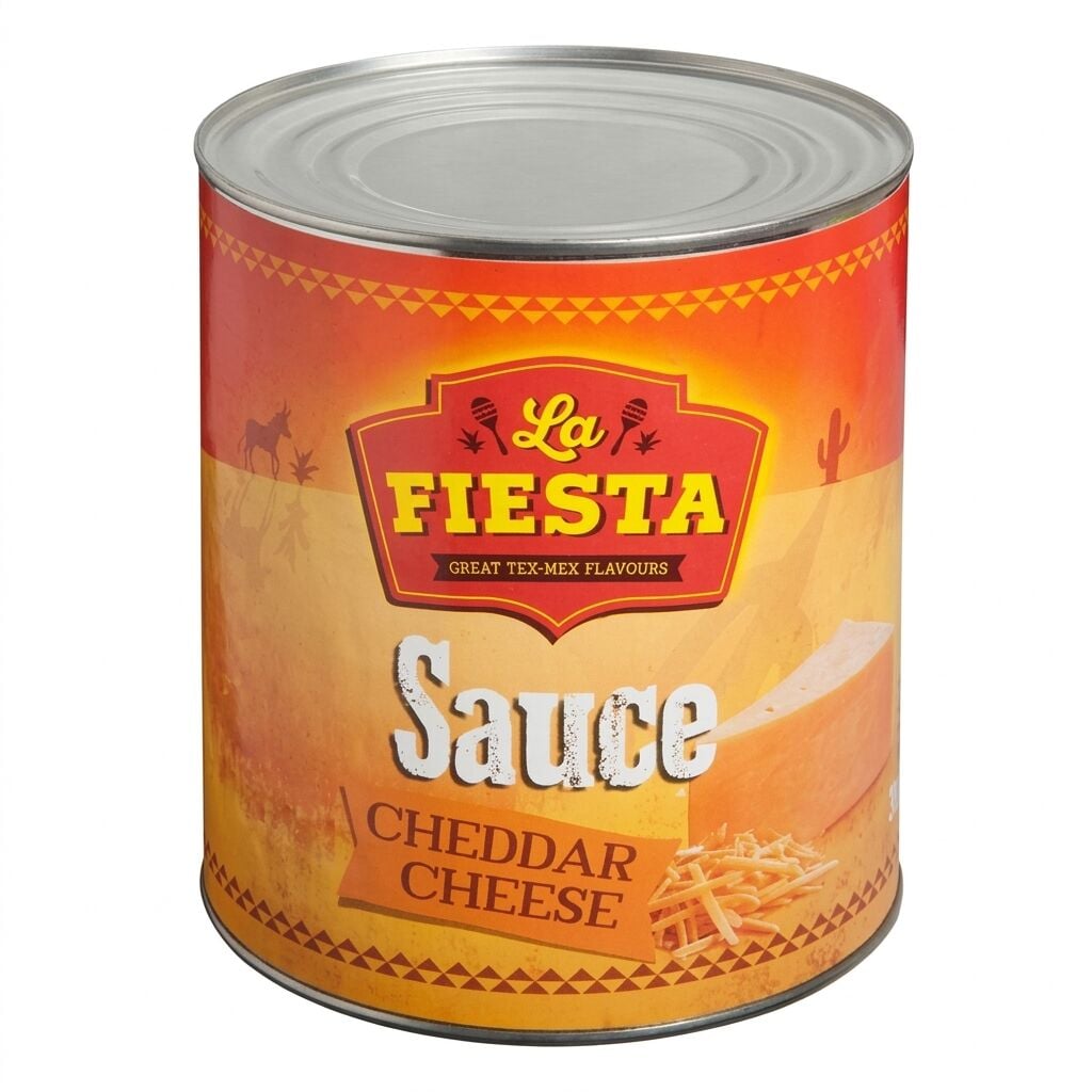 La Fiesta Cheddar Peynir Sosu 3 Kg Toptan Koli Bazlı (3 Adet)