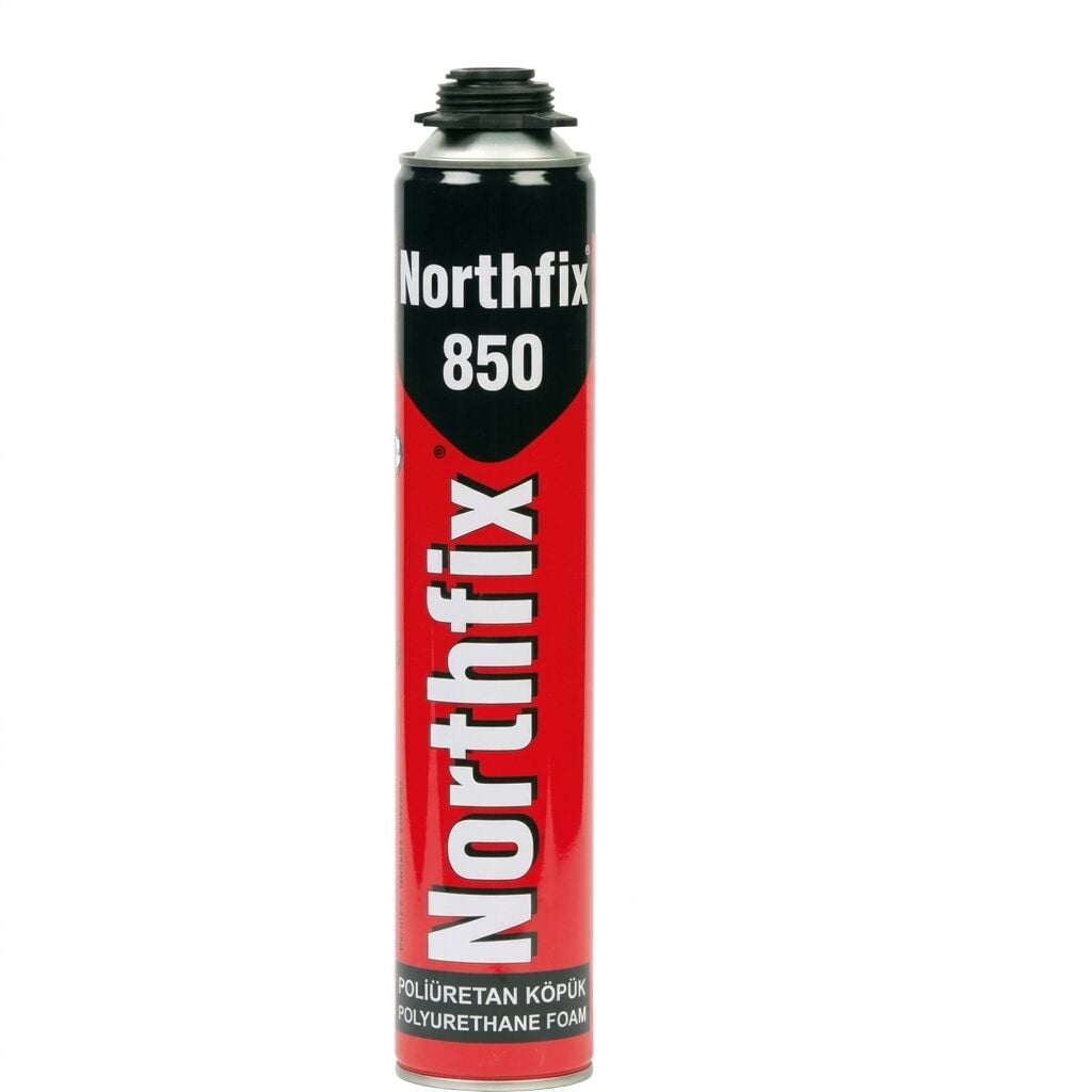 NORTHFİX 850 Poliüretan Köpük Tabancalı 850 Gr. (750 ML) Toptan Koli Bazlı (16 Adet)