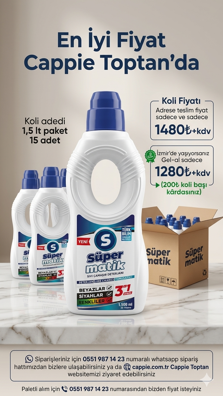 Süpermatik Çamaşır Deterjanı Toptan Satış - Market ve Kurumsal Alımlar